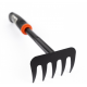 Grebla mica pentru gradinarit MX795, 5 dinti, maner cauciucat