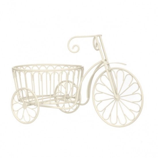 Caspo Bicicletă Decorativă Metal Ecru 35x18x22cm