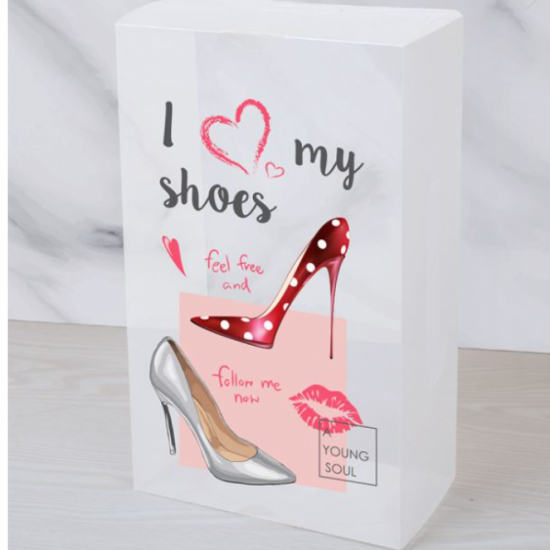 Cutie pantofi dama cu maner 18x10x30,5 cm