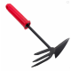 Grebla De Grădină Mâner Dublu Metal Rosu 25cm Casa si decoratiuni