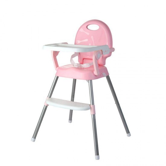 Scaun de masa 3 in 1 pentru copii, Bubu-Still, roz Jucarii si accesorii bebelusi