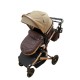 Carucior L-Sun T7, 2 in 1, suspensie pe roata, reversibil, 0-36 luni, BEJ Carucioare si articole de transport