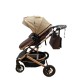 Carucior L-Sun T7, 2 in 1, suspensie pe roata, reversibil, 0-36 luni, BEJ Carucioare si articole de transport