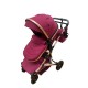 Carucior L-Sun T7, 2 in 1, suspensie pe roata, reversibil, 0-36 luni, BORDO Carucioare si articole de transport
