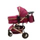 Carucior L-Sun T7, 2 in 1, suspensie pe roata, reversibil, 0-36 luni, BORDO Carucioare si articole de transport