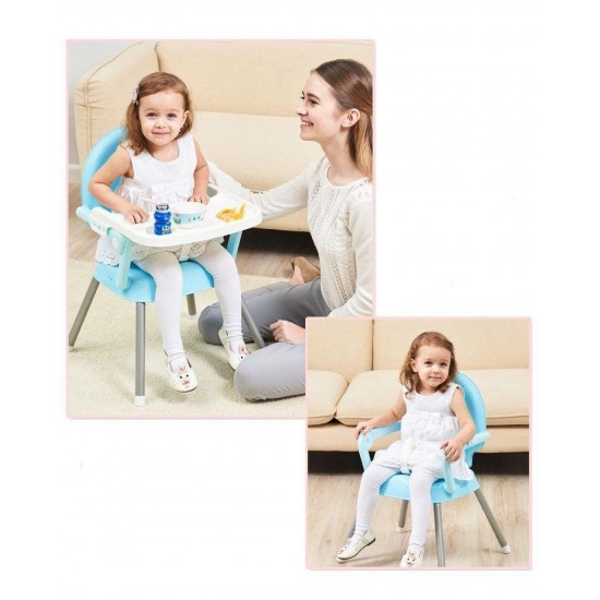 Scaun de masa 3 in 1 pentru copii, Bubu-Still, roz Jucarii si accesorii bebelusi